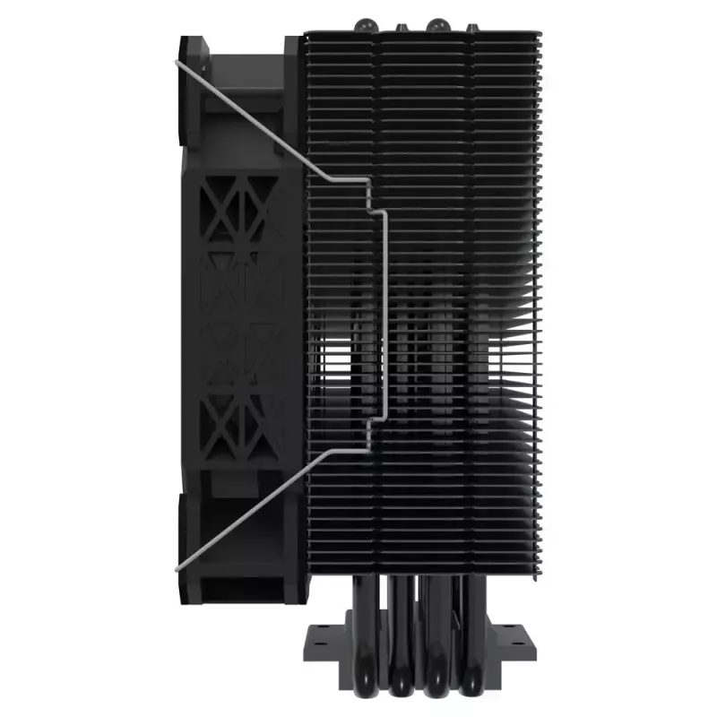 CPU aušintuvas SAVIO Vortex X2 Black – 120 mm ventiliatorius, aukštis 157 mm, PWM, suderinamas su LGA 2066