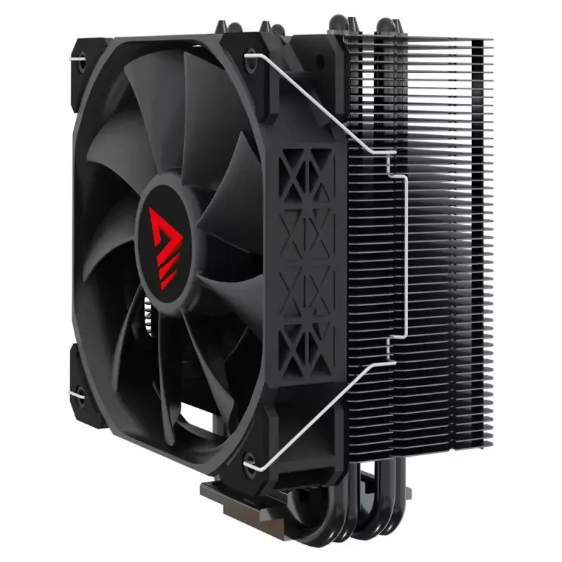 CPU aušintuvas SAVIO Vortex X2 Black – 120 mm ventiliatorius, aukštis 157 mm, PWM, suderinamas su LGA 2066