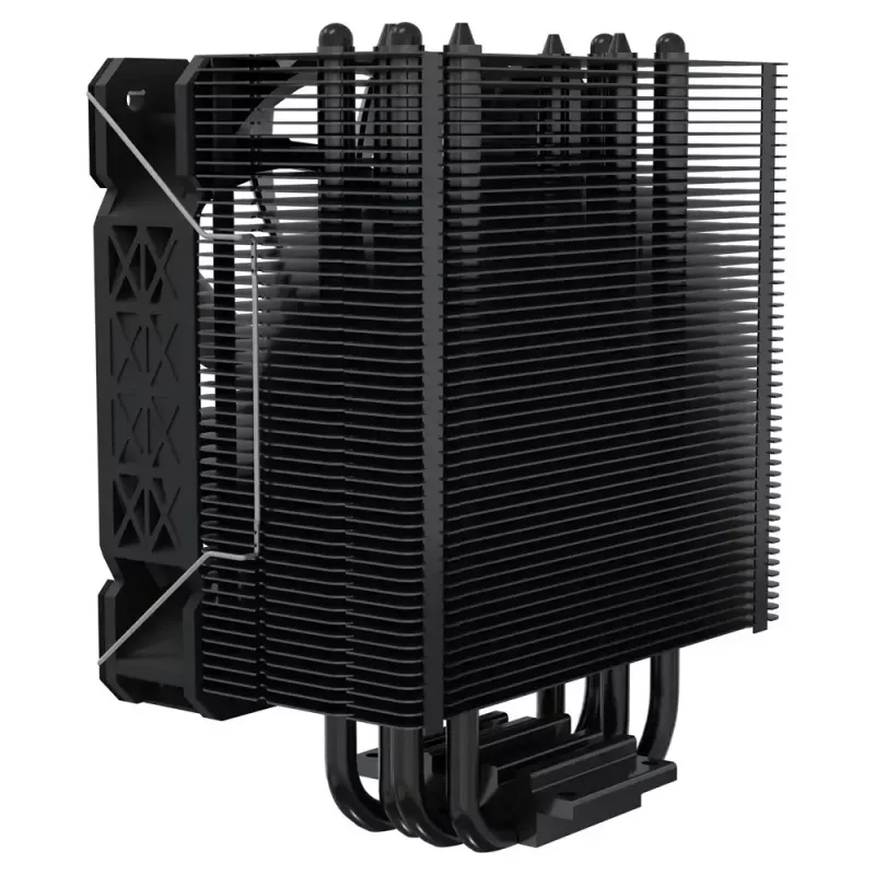 CPU aušintuvas SAVIO Vortex X2 Black – 120 mm ventiliatorius, aukštis 157 mm, PWM, suderinamas su LGA 2066