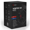 CPU aušintuvas SAVIO Vortex X2 Black – 120 mm ventiliatorius, aukštis 157 mm, PWM, suderinamas su LGA 2066