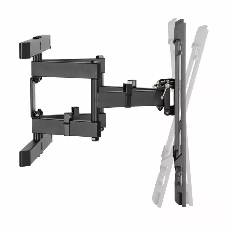 Sieninis TV laikiklis MACLEAN MC-881, 37–85 colių, VESA iki 600x400, apkrova 60 kg, juodas