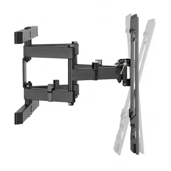 Sieninis TV laikiklis MACLEAN MC-881, 37–85 colių, VESA iki 600x400, apkrova 60 kg, juodas