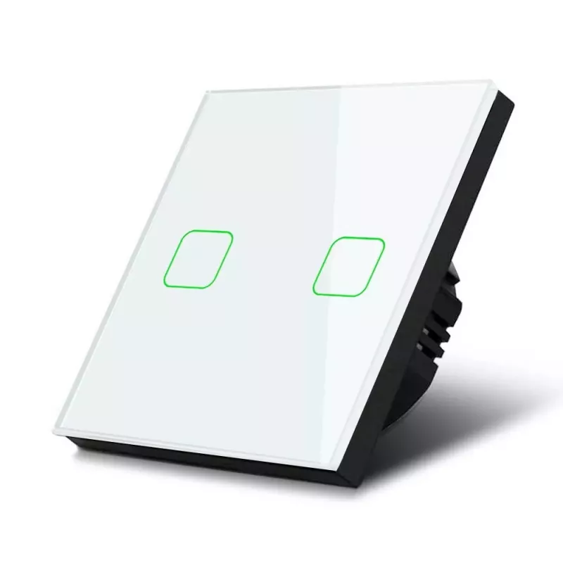Liečiamas jungiklis MACLEAN MCE703W, stiklinė panelė, 1 grupė, 220V