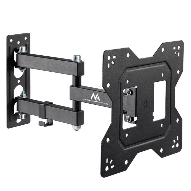 Laikiklis sieninis MACLEAN MC-700N VESA 200x200 23–43 colių ekranams, max 30 kg, juodas