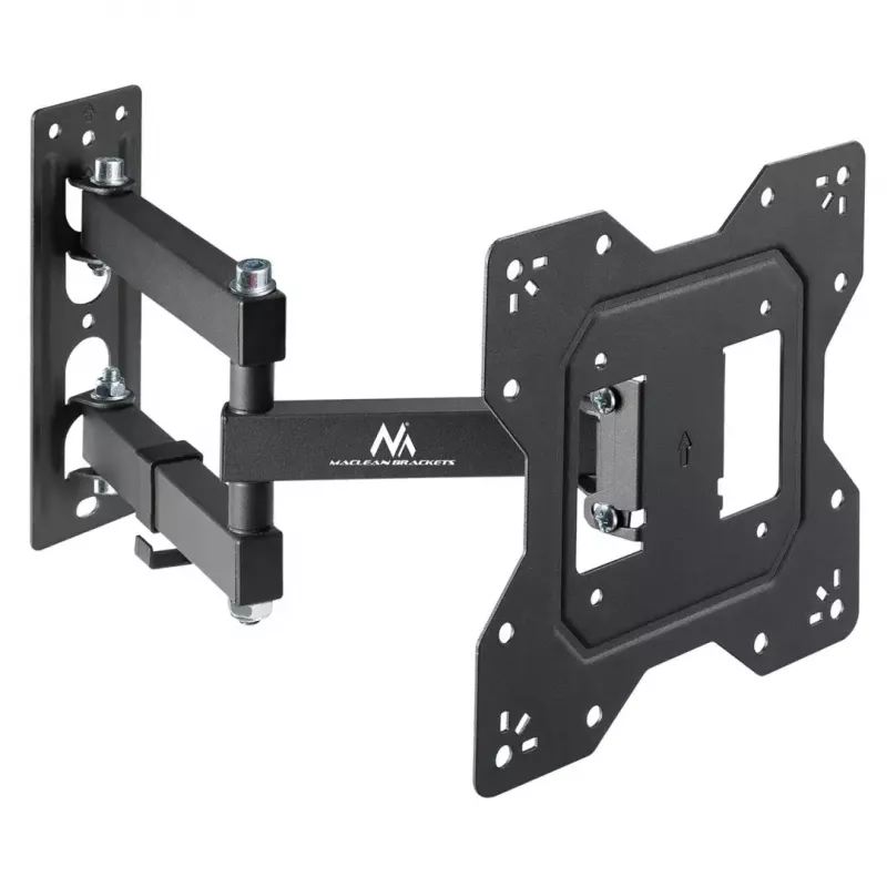 Laikiklis sieninis MACLEAN MC-700N VESA 200x200 23–43 colių ekranams, max 30 kg, juodas