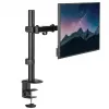 Monitorio laikiklis ant stalo MACLEAN MC-753N, 17–32 colių, VESA 75x75 / 100x100, 9 kg, pakreipimas ±45°, pasukimas ±180°, aukščio reguliavimas