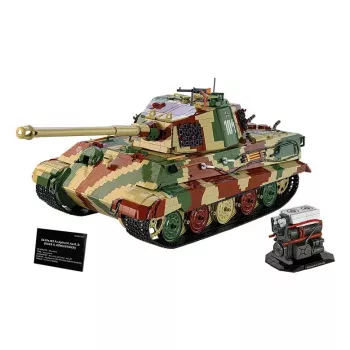 Konstrukcinis tanko žaislas Cobi Tiger II King Tiger, mastelis 1:12