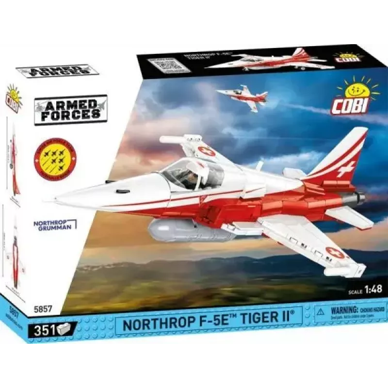 Konstruktorius Cobi Northrop F-5E Tiger II modelis 5857 statybiniai blokeliai