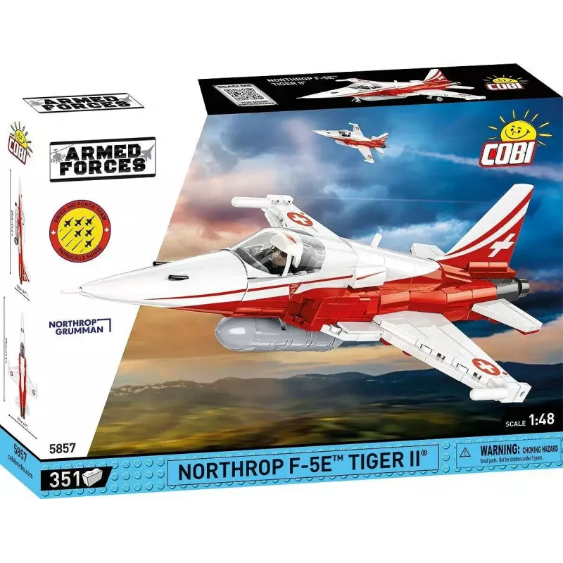Konstruktorius Cobi Northrop F-5E Tiger II modelis 5857 statybiniai blokeliai