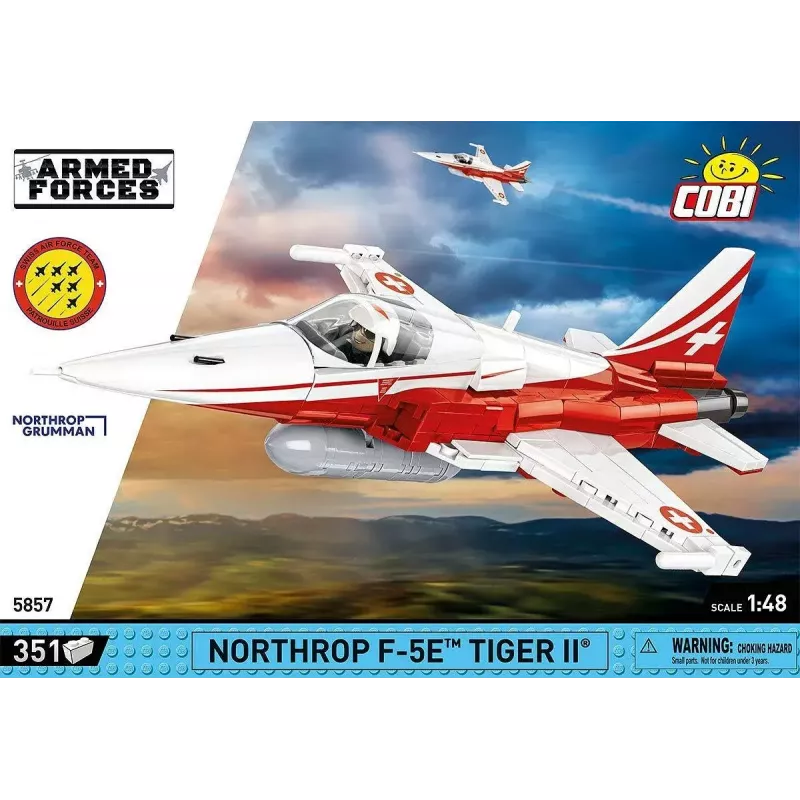 Konstruktorius Cobi Northrop F-5E Tiger II modelis 5857 statybiniai blokeliai