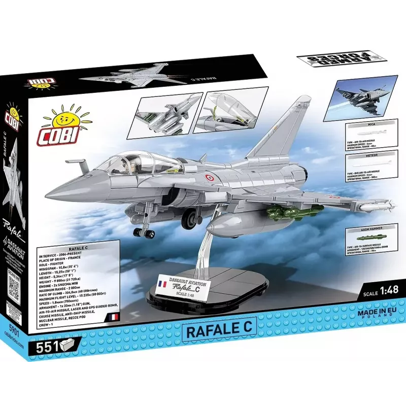 Konstruktorių rinkinys Cobi Rafale C 551 detalė modelis COBL-5901