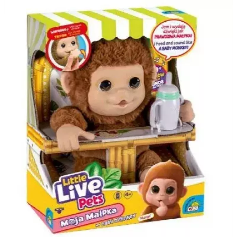 Interaktyvus žaislas Cobi Little Live Pets Beždžionėlė MO-26613