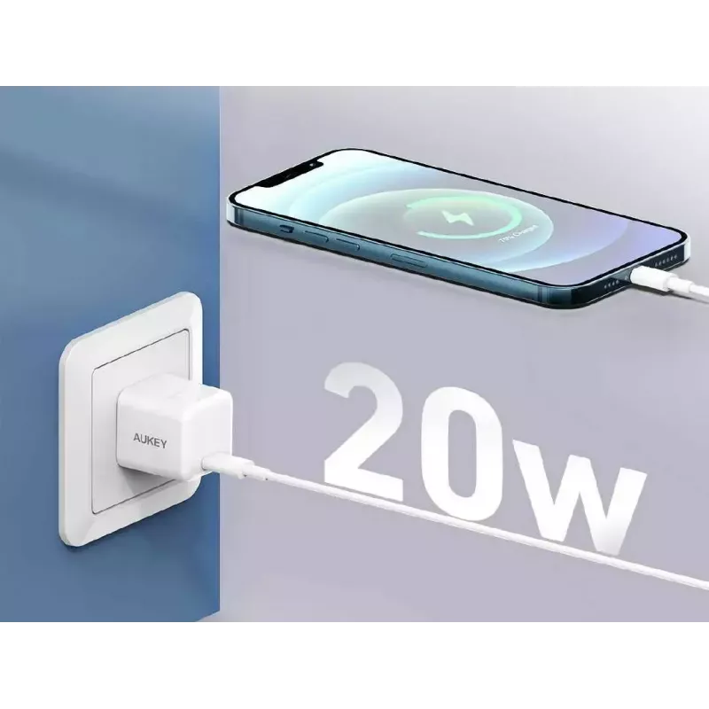 USB-C mini įkroviklis Aukey PA-F5 20W PD