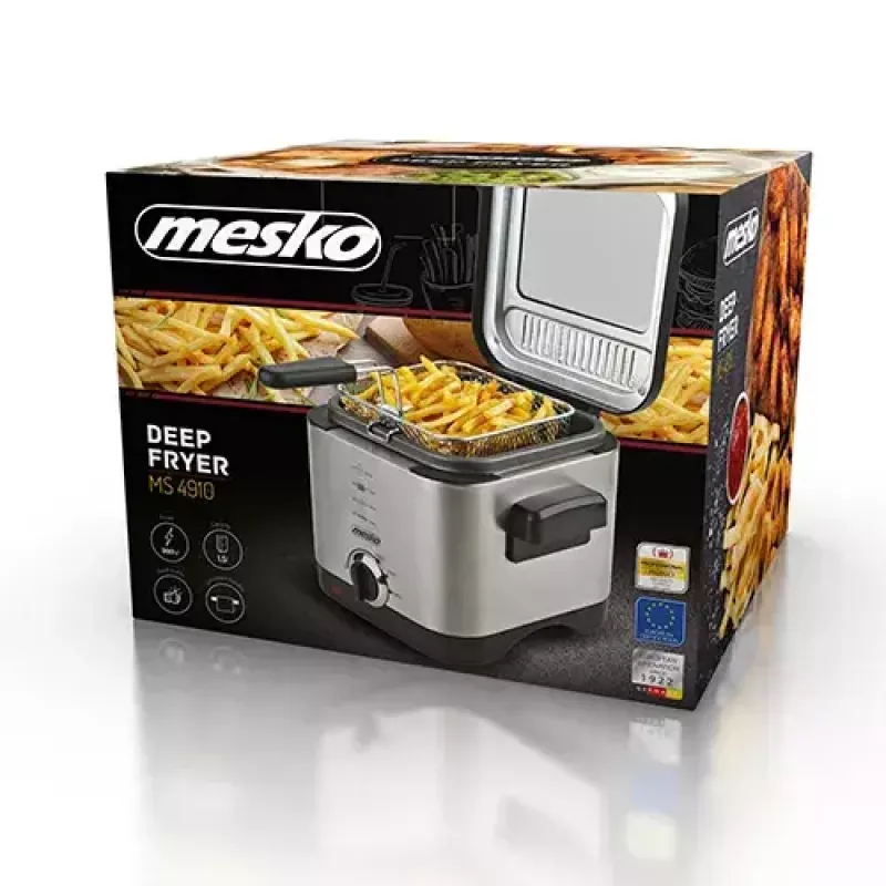 Gruzdintuvė Mesko Home MS 4910 Vienkartinė 1,5 L 900 W Juoda satino plienas