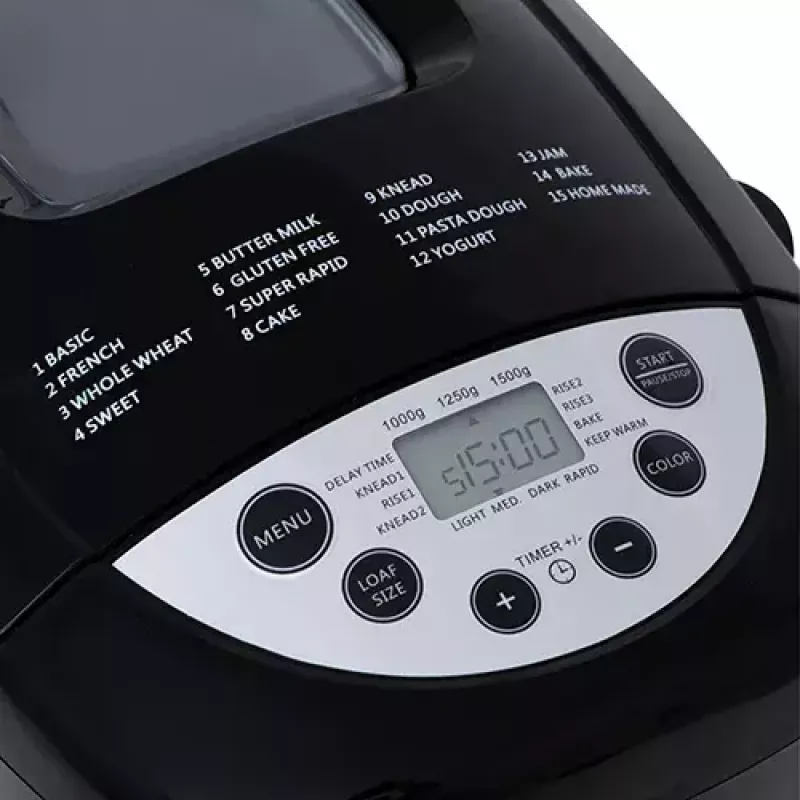 Kepimo mašina Mesko Home MS 6022 850 W juoda su skaitmeniniu laikmačiu