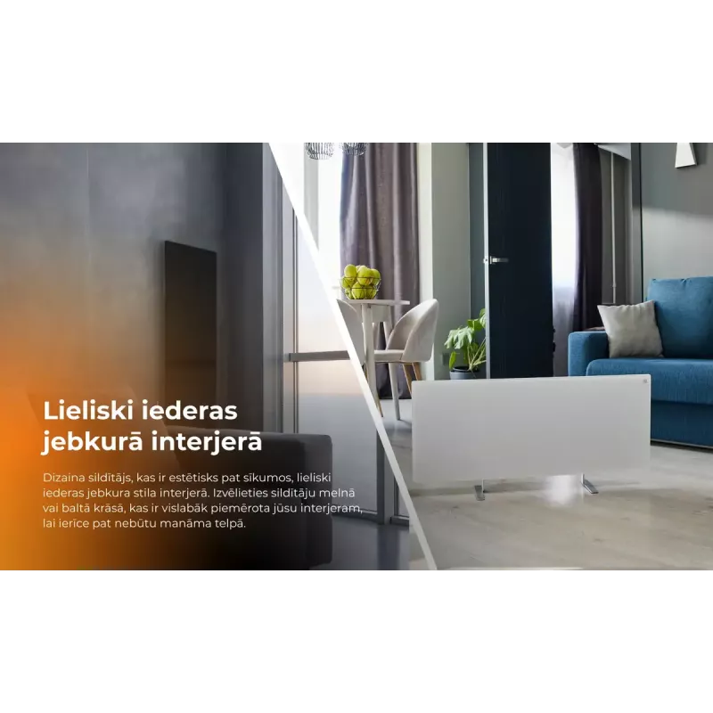 Infraudinis elektrinis šildytuvas AENO Premium Eco Smart Heater AGH0005S, pilkas