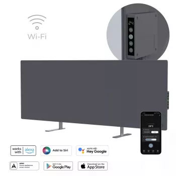 Infraudinis elektrinis šildytuvas AENO Premium Eco Smart Heater AGH0005S, pilkas