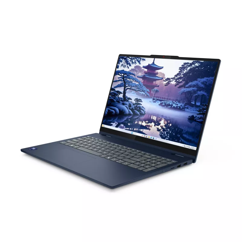Lenovo IdeaPad 5 2-in-1 16IAL10 hibridinis nešiojamas kompiuteris, Intel Core Ultra 7 255U, 40,6 cm (16 colių) jutiklinis ekranas WUXGA, 32 GB LPDDR5x-SDRAM, 1 TB SSD, Wi-Fi 6, Windows 11 Home, mėlyna