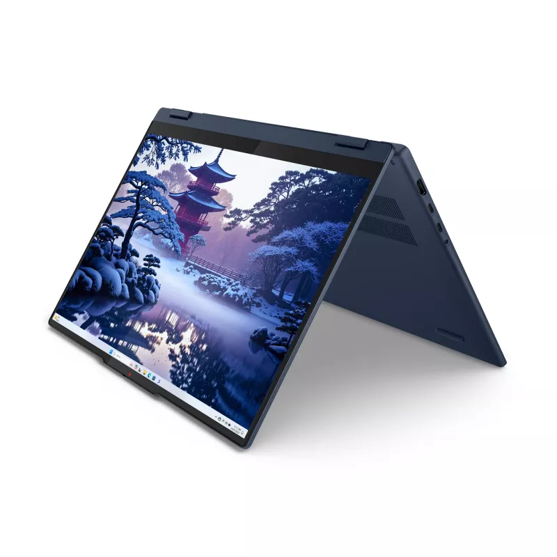 Lenovo IdeaPad 5 2-in-1 16IAL10 hibridinis nešiojamas kompiuteris, Intel Core Ultra 7 255U, 40,6 cm (16 colių) jutiklinis ekranas WUXGA, 32 GB LPDDR5x-SDRAM, 1 TB SSD, Wi-Fi 6, Windows 11 Home, mėlyna