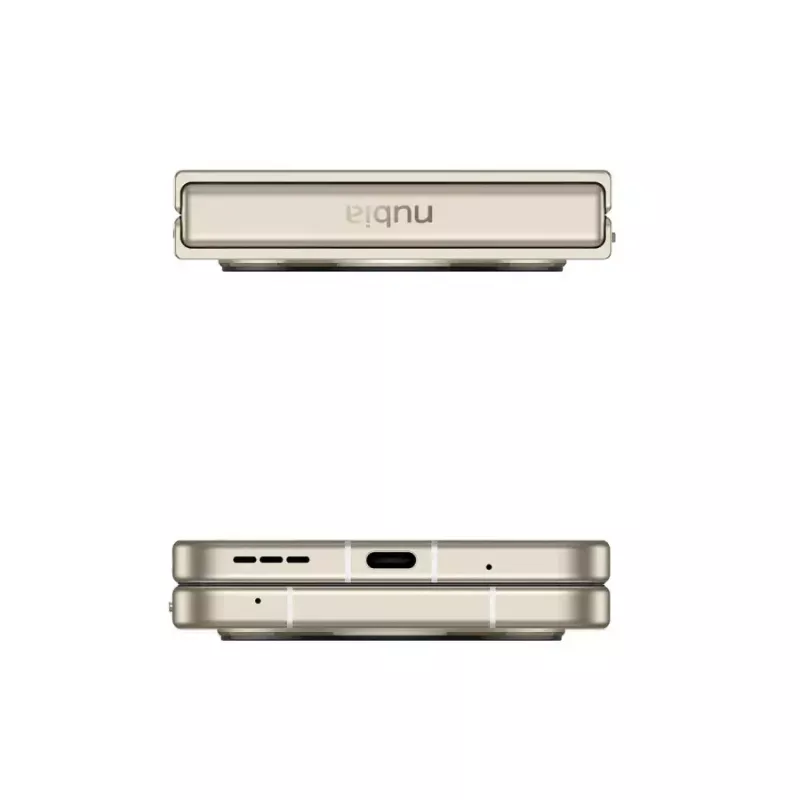 Išmanusis telefonas NUBIA Flip komplektas su dėklu, ausinėmis ir aušintuvu (Juoda)