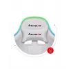 Žaidimų kėdė Huzaro FORCE 4.7 RGB White – audeklinis kibirinis sėdėjimas, max 140 kg