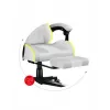 Žaidimų kėdė Huzaro FORCE 4.7 RGB White – audeklinis kibirinis sėdėjimas, max 140 kg