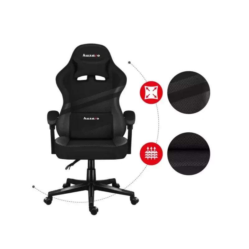 Gaming kėdė Huzaro FORCE 4.4 CARBON – medžiaginis kaušinis krėslas