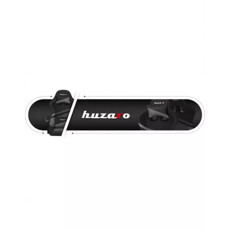 Gaming kėdė Huzaro FORCE 4.4 kaušinė sėdynė Juoda Pilka — tinklinis audinys, max 130 kg, reguliuojamas aukštis 45–55 cm, 5 ratukai