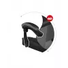 Gaming kėdė Huzaro FORCE 4.4 kaušinė sėdynė Juoda Pilka — tinklinis audinys, max 130 kg, reguliuojamas aukštis 45–55 cm, 5 ratukai