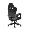 Gaming kėdė Huzaro FORCE 4.4 kaušinė sėdynė Juoda Pilka — tinklinis audinys, max 130 kg, reguliuojamas aukštis 45–55 cm, 5 ratukai
