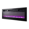 TV spintelė Cama Meble EVA su elektriniu židiniu 180x40x52 cm grafitas/matinis grafitas