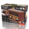 Nešiojamas radijo imtuvas Adler AD 1187 – FM, 10 W RMS, LCD ekranas, rudas, 300×140×210 mm