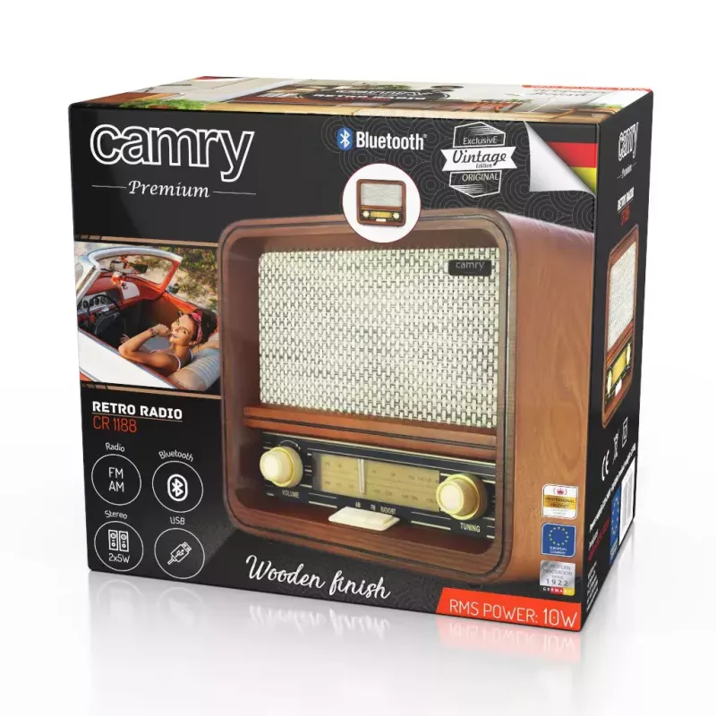 Retro radijo imtuvas Camry Premium CR 1188
