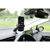 Automobilinis telefono laikiklis IBOX H-9, reguliuojamas kampas, universalus, su siurbtuku, juodas, plastikinis