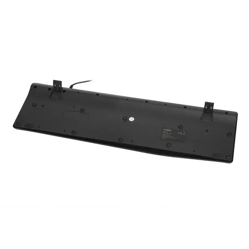 Pilno dydžio laidinė USB klaviatūra IBOX Eris IKC2010G – 105 klavišų, pilka/juoda, atspari vandeniui, 1,8 m laidas