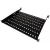 Lentyna stelažinė Alantec SA-P-19-1U-550-4-C-02 Juoda Plieninė 19 colių 550 mm