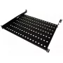 Lentyna stelažinė Alantec SA-P-19-1U-550-4-C-02 Juoda Plieninė 19 colių 550 mm