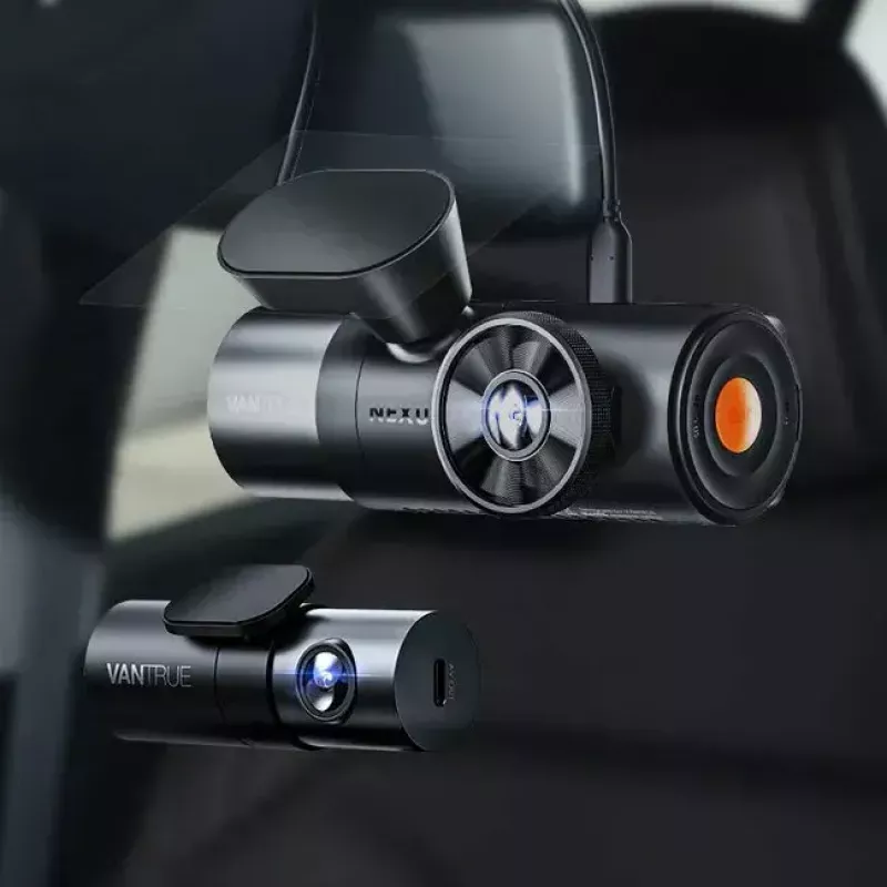 Automobilinis vaizdo registratorius VANTRUE N4 PRO 3 kanalai, pagrindinė kamera 3840×2160, 165° priekis, 160° salonas, GPS, Wi‑Fi, IPS ekranas, MicroSD iki 512GB