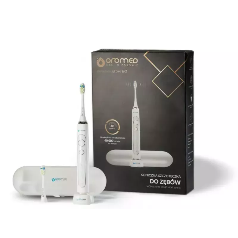 Sonic dantų šepetėlis ORO-MED ORO-SONIC NEXT WHITE