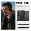 Crong Hybrid Matte Magnetic dėklas Samsung Galaxy S25 — TPU+PC, magnetiniai žiedai, juoda