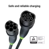 Elektromobilio įkrovimo kabelis Green Cell EVKABGC04 — Type 1 į Type 2, 7 m, 11 kW, 16 A, juodas