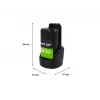 Belaidžio įrankio baterija Green Cell PTBO12V3 – Li‑Jon 3 Ah, 5,1×4,7×8,6 cm