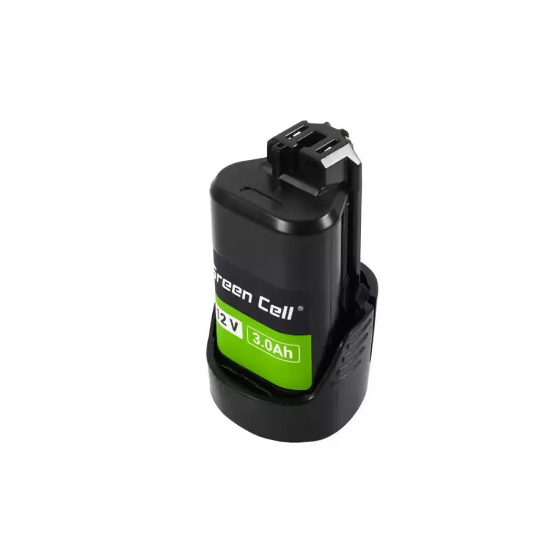 Belaidžio įrankio baterija Green Cell PTBO12V3 – Li‑Jon 3 Ah, 5,1×4,7×8,6 cm