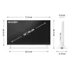 Sharp LC-32HF2265EW 81,3 cm (32 colių) HD išmanusis televizorius Wi-Fi Baltas