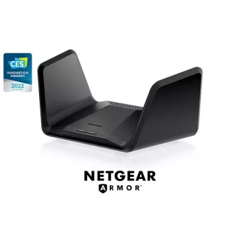 NETGEAR Nighthawk AXE7800 WiFi maršrutizatorius (RAXE300), Wi-Fi 6E, trijų juostų, 7.8 Gbps, juodas