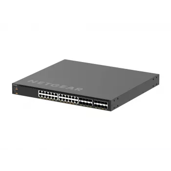 NETGEAR M4350-24X8F8V valdomas L3 10G Ethernet (100/1000/10000) jungiklis su PoE 1U juodas