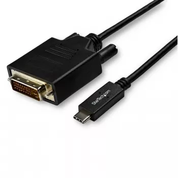StarTech.com 10ft (3m) USB C į DVI laidas - 1080p (Single Link) USB Type-C (DP Alt Mode HBR2) į DVI-D skaitmeninį vaizdo adapterį - veikia su Thunderbolt 3 - nešiojamam kompiuteriui prie DVI monitoriaus