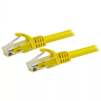 StarTech.com 7,5 m CAT6 Ethernet kabelis – geltonas CAT 6 Gigabit Ethernet laidas – 250 MHz 100 W PoE RJ45 UTP tinklo/jungiamasis kabelis su apsauga nuo užkabinimo ir įtempimo mažinimu, individualiai išbandytas
