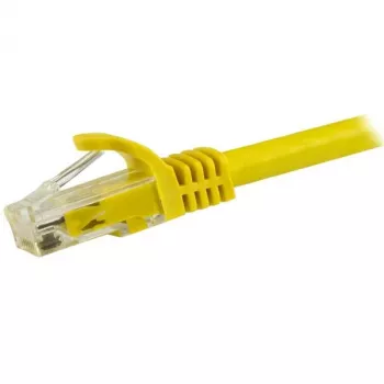 StarTech.com 7,5 m CAT6 Ethernet kabelis – geltonas CAT 6 Gigabit Ethernet laidas – 250 MHz 100 W PoE RJ45 UTP tinklo/jungiamasis kabelis su apsauga nuo užkabinimo ir įtempimo mažinimu, individualiai išbandytas
