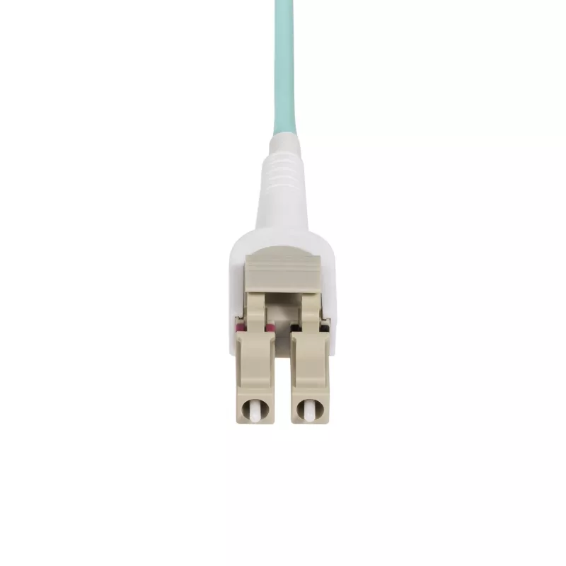 StarTech.com 5 m LC į LC (UPC) OM4 perjungiamas šviesolaidinis kabelis 50/125 µm, 100G, įrankių nereikalaujantis poliškumo keitimas, maži įterpimo nuostoliai – LSZH šviesolaidinis trumpiklis